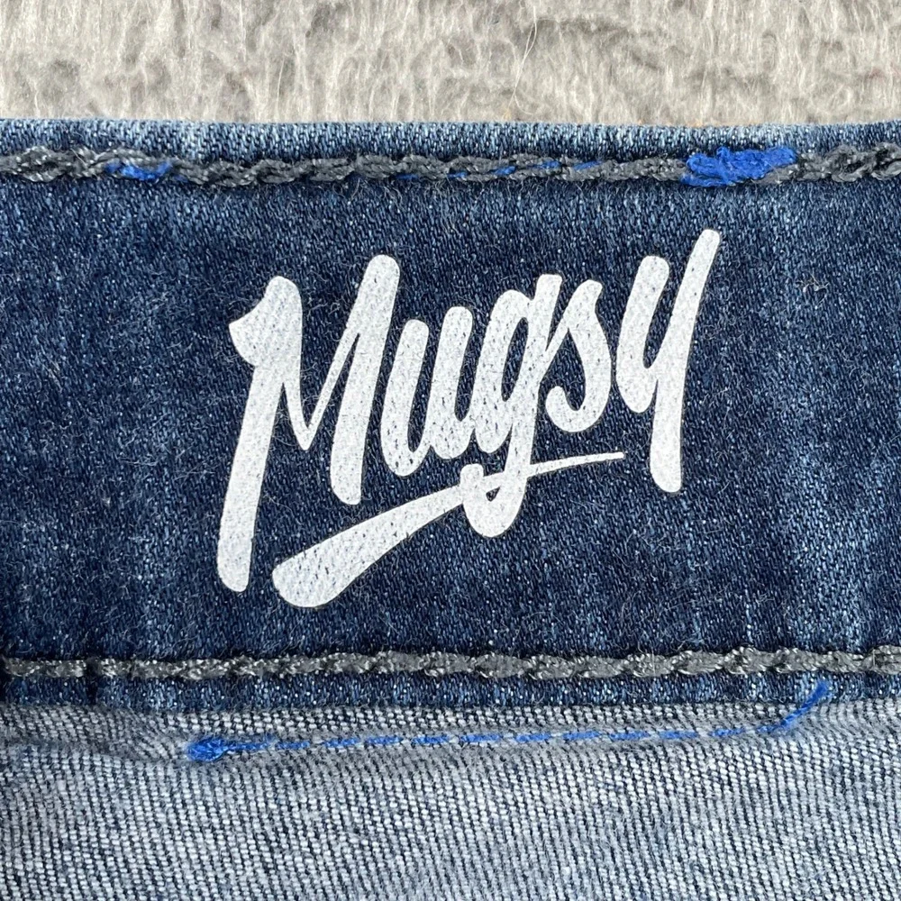 Mugsy Jeans Mens 32x32 Blue Fultons Slim Fit Stretch Denim Pants FLX3NFU